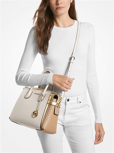 Michael Kors Mercer Medium Leather Satchel 